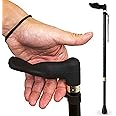 RMS Orthopedic Walking Cane - Offset Cane to Fit Individual's Palm Naturally - Ideal for Anyone with Arthritis or Carpal Tunnel Syndrome (Choose Left Hand or Right Hand)