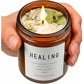 Healing Energy Candle, Negative Energy Cleansing,Soy Aromatherapy, Handmade Crystal Candle for Soothing.(Healing)