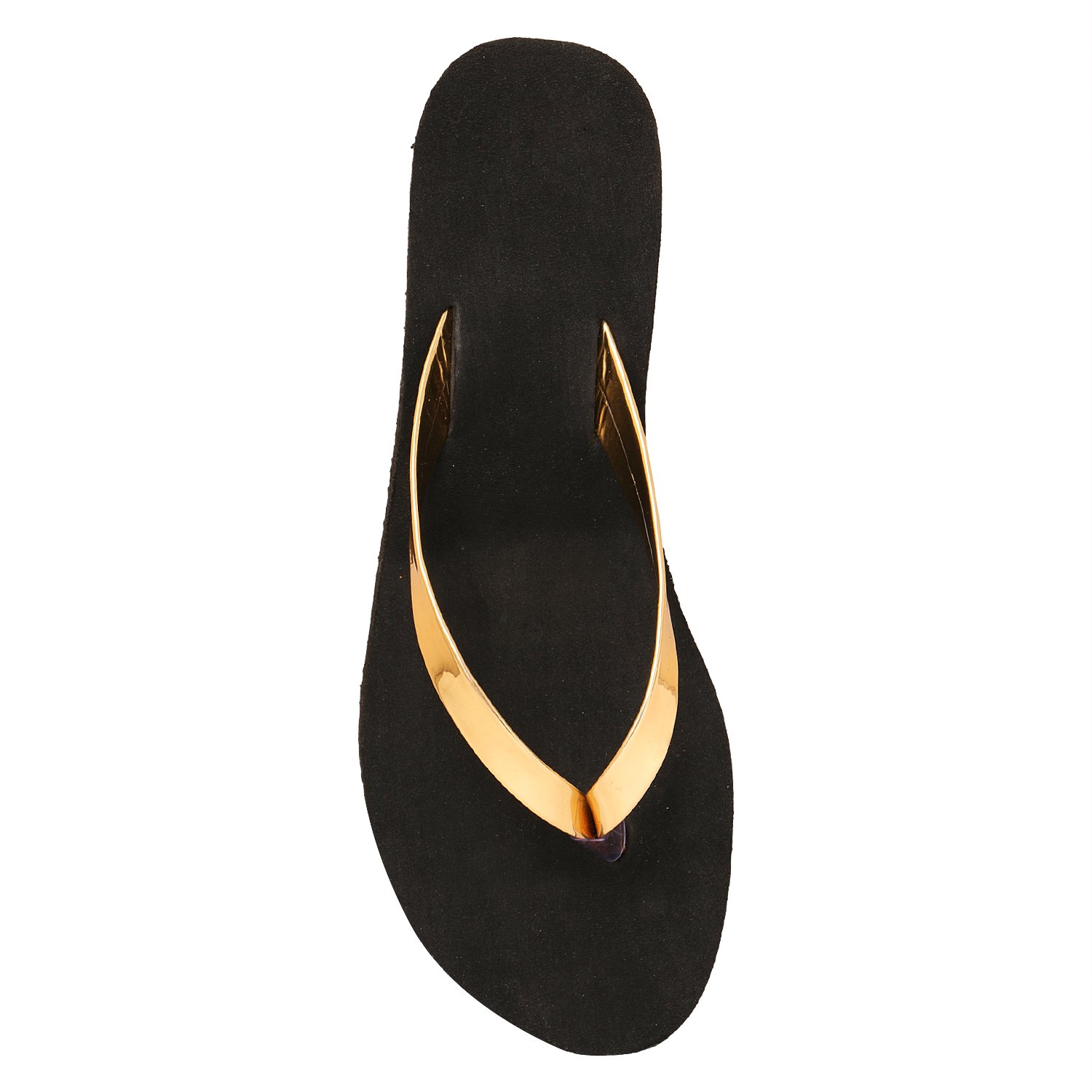 hd golden ladies wedges heel slipper