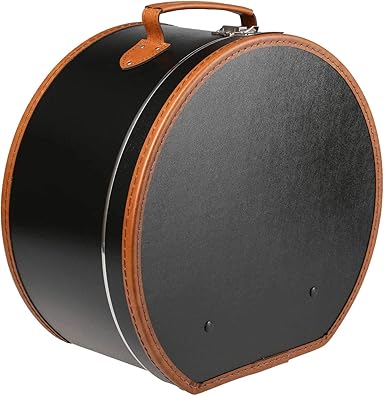 black round hat box