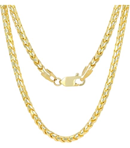 Amazon.com: Nuragold 14k Real Yellow Gold Round Box 1.5mm Venetian