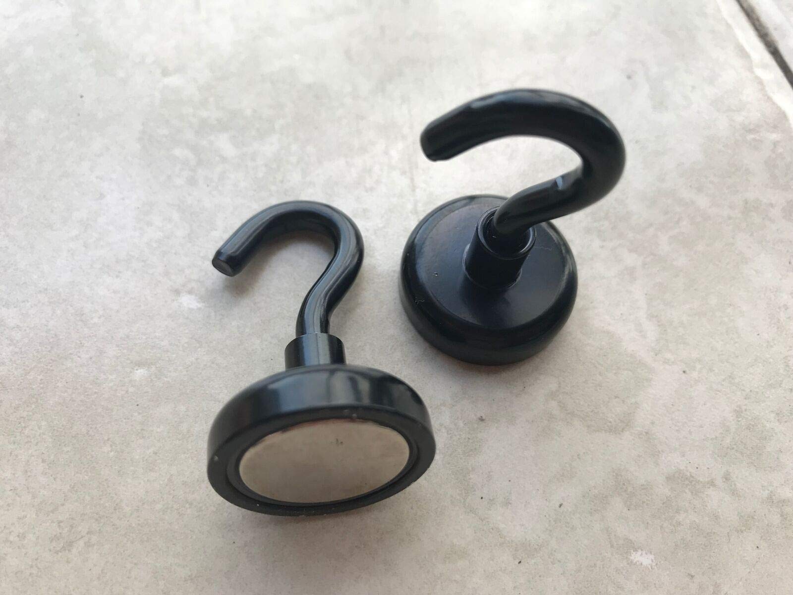 Sunblesa 4-Pack Big Magnetic Bivvy Hooks with Backing Plate – Strong Carp Fishing Gear for Clothes Lights & Alarms