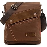 Messenger Bag, Vintage Small Canvas Shoulder Bag Crossbody Purse