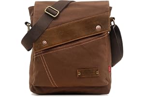 AIBAG Messenger Bag, Vintage Small Canvas Shoulder Bag Crossbody Purse