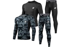 MEETWEE Thermal Underwear for Men, Winter Base Layer Set Tops & Long Johns Winter Ski Cold Weather Gear for Heat Retention