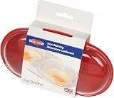 Easy Cook NS606R Microwave Egg Poacher 2 Cup Red view 5