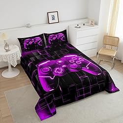 Manfei Teens Gaming Comforter Set Queen