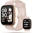 KEEPONFIT Smart Watch, 1.83" Touch Screen Smartwatch with Alexa Built-in IP68 Waterproof, Pedometer, Fitness Tracker with 100 Sports Modes Heart Rate/SpO2/Stress/Sleep Monitor for Men and Women (Pink)
