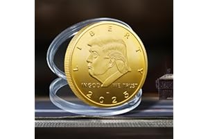 WRFLC Trump 2025 Coin – 47th Presidential Challenge Coin, Commemorative Collectible with United States Eagle, Trump Fighting for America Collectible Gift for Trump Supporters (D)
