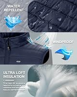 33,000ft Men's Lightweight Gilet Packable Quilted Vest Dark Blue L view 4