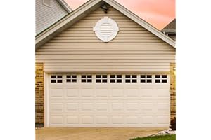 KINJOEK 32 Packs 6 x 4 Inches Magnetic Panels for Garage Doors, Faux Black Window Decals, Removable Weatherproof Magnets, Hardware Metal Windows Replacement