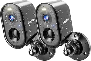 LongPlus 2K Vicohome Security Cameras Wireless Outdoor, Wireless Camera for Home Security, WiFi Cameras Outdoor w/AI Motion Detection, 2-Way Talk, Cloud/SD Storage, 2Pack