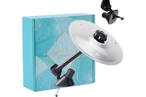 Homelavie Car Crash Cymbal Air Vent, Mini Car Symbol Drum Air Vent, Car Drum Cymbal for Car Cent, Musical Car Accessory for Drivers Fits All Vehicles Gifts for Music Lovers, Drummer, Husband（Silver)