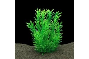 QUMY Large Aquarium Plants Artificial Plastic Fish Tank Plants Decoration Ornament for All Fish