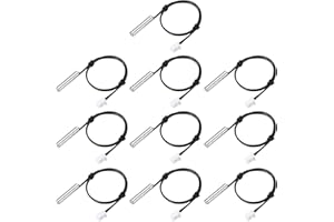 PATIKIL 10K NTC Temperature Sensor, 10 Pcs 8 Inch 1% 3740 Waterproof Copper Temperature Sensor Probe Temp Sensor Digital Temp