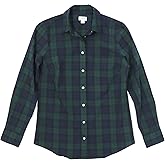 J.Crew Mercantile Women's Button-Up Stretch-Cotton Poplin Shirt in Signature Fit