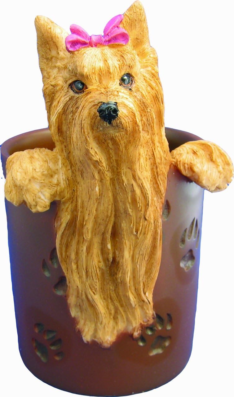 Amazon Com Yorkshire Terrier Long Hair Pen Pencil Holder Pet