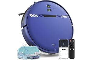 XIEBro Life Robot Vacuum and Mop Combo, Robotic Vacuum Cleaner 2 in 1 with WiFi/App/Voice, Schedule, Water Tank and Dustbin, Self-Charging, Slim, Ideal for Hard Floor, Pet Hair, Carpet