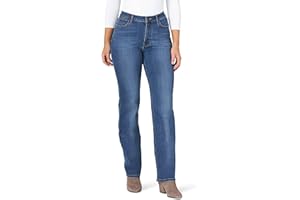 Wrangler Womens High Rise True Straight Fit Jean