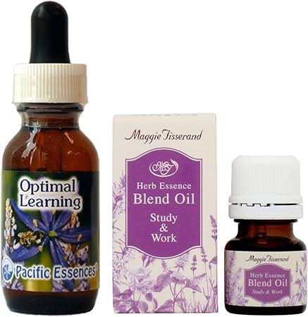 Amazon 集中力サポート フラワーエッセンス アロマ精油セット パシフィックエッセンス オプティマルラーニングとマギーティスランド スタディ ワーク 6ml アンシェル エッセンシャルオイル