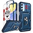 Cell Phone Case Cover Galaxy A15 5G and Screen Protector, Smartphone Case Galaxy A15 5G Cell Phone Accessories, Magnetic Stand, Shock Proof Funda para Smart A 15 5G, Blue