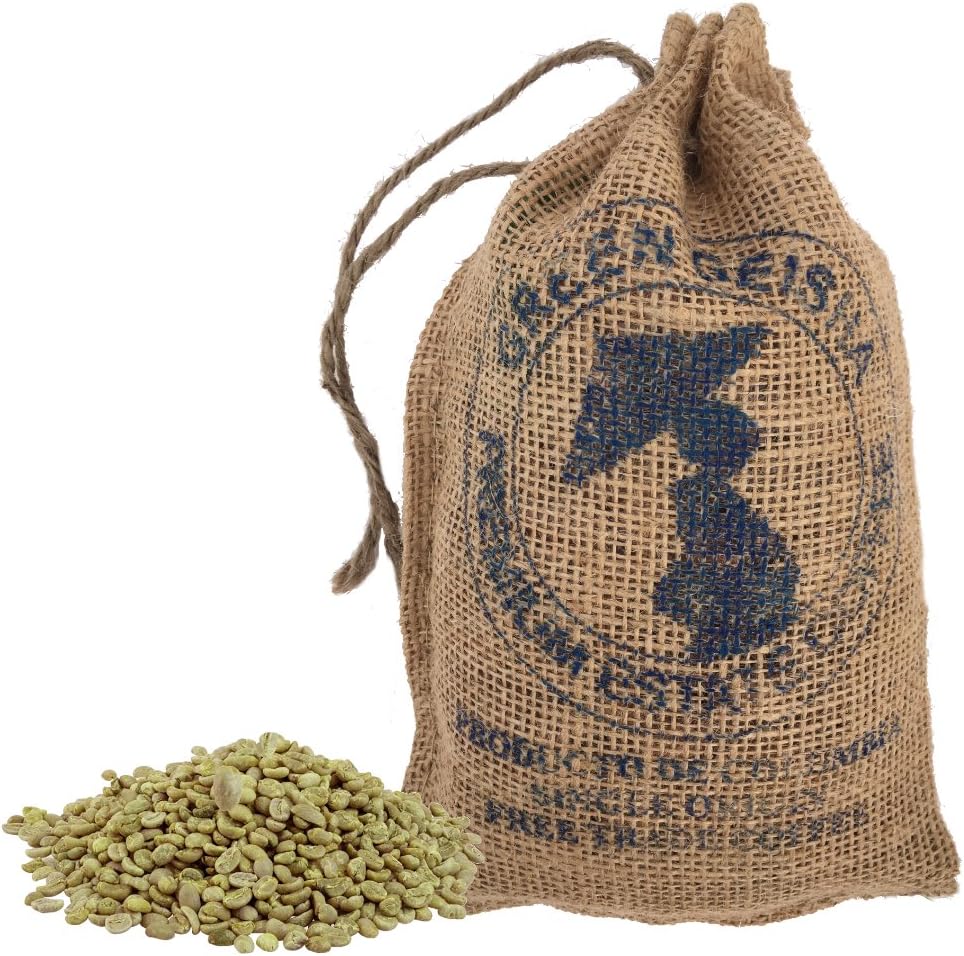 TrulyAll Premium Green Geisha Whole Bean Unroasted Coffee - Single Origin Estate Specialty Coffee - 1 LB Bag