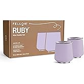 Fellow Ruby Wine Tumbler Set of 2 - ​​Insulated Stainless Steel Wine and Cocktail Tumblers with Ceramic Interior and Swivel Pebble Lid - 12 oz, Peri Twinkle
