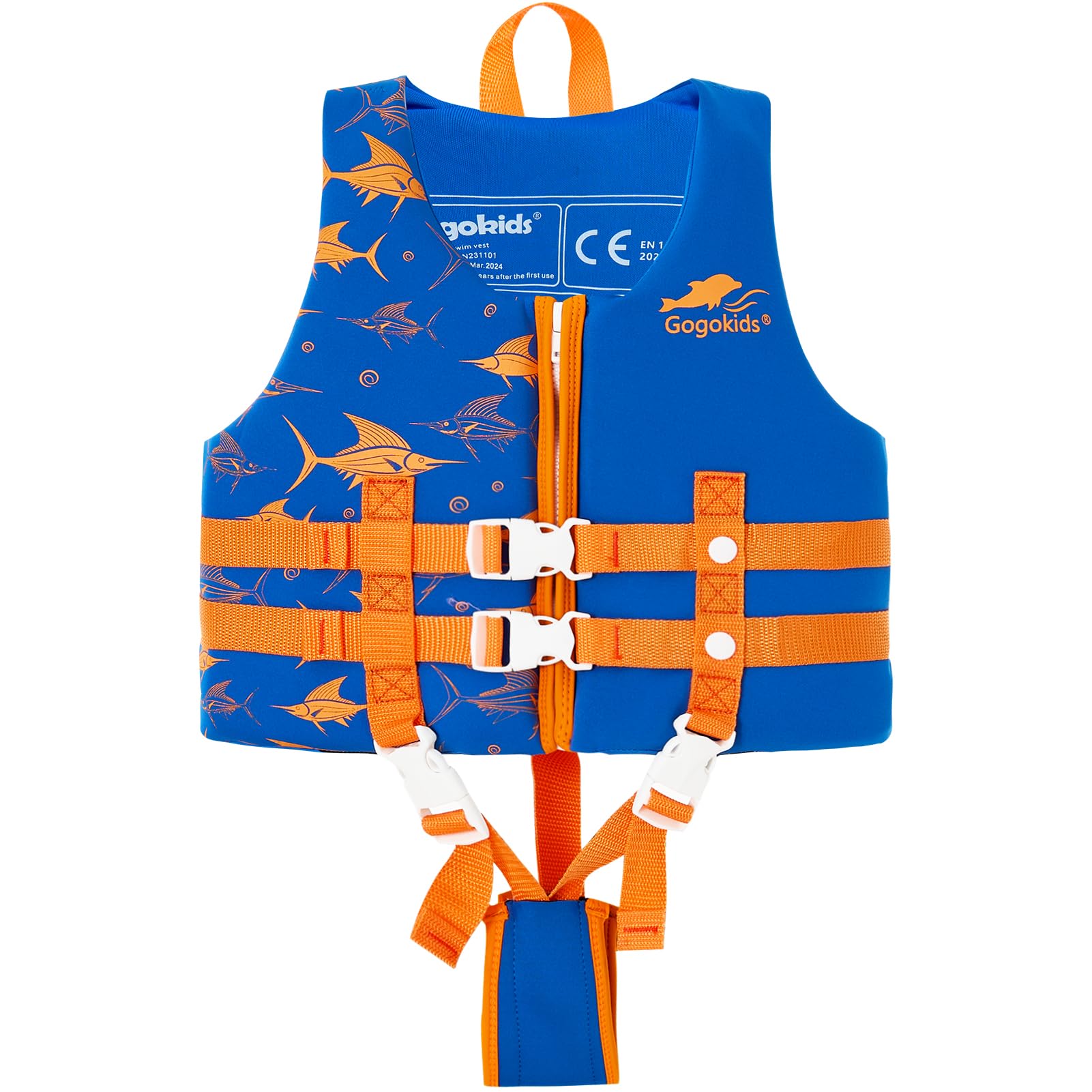 Gogokids Toddler Swim Vest, Kids Floaties 2-8 Years, 22-60 lbs