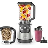 Ninja BlendPro Kitchen System, 72oz Blender, 5-Cup Processor, Beige, BO402 | Total Crushing presets for smoothies, ice crush, purees &amp; extracts. 72-oz blender + 5-cup processor + 18-oz cup. 1200W.
