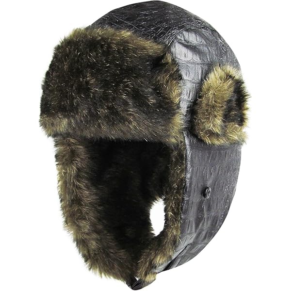 Czech Army Ushanka Winter Trapper Hat Fur Lined Soviet Military Style In New Unissued Condition Complete With Badge - Foto 4
