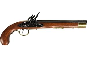 Denix DX1136L Kentucky Flintlock Pistol, Brown