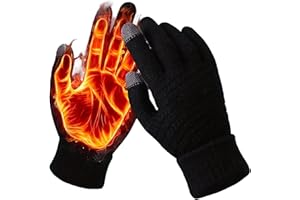 A Pair Winter Gloves for Men And Women - Thermal Insulated, Windproof, Touchscreen Compatible