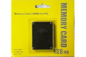 128Mb Megabyte Memory Card Data For Ps2 Slim Game Console