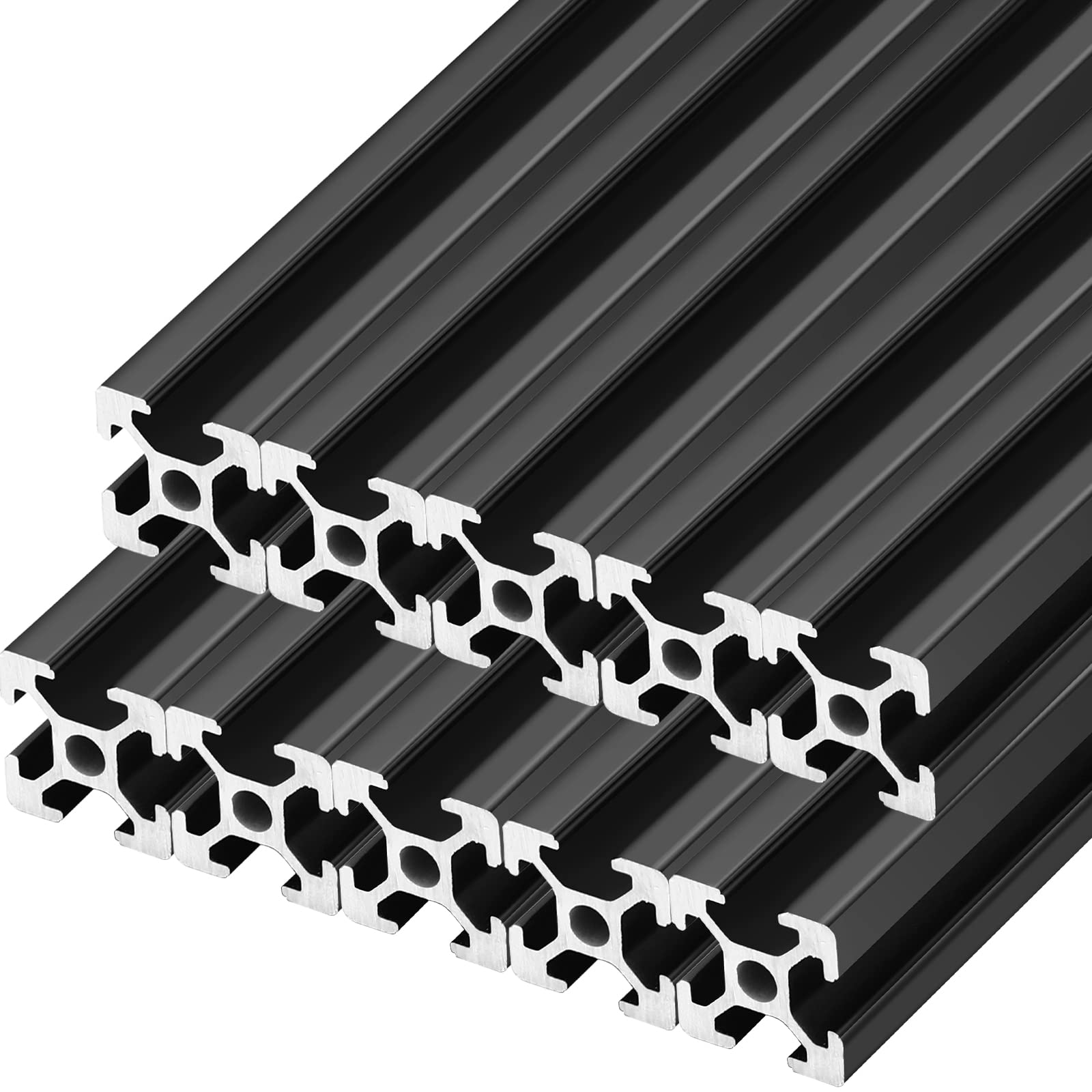 1/4 Pc 2020 Europese Standaard Geanodiseerd Aluminium Profiel Extrusie 200 350 500 800 Mm Lengte Lineaire Rail Fit for Cnc 3D Printer Cheerfully (Color : 1Pcs 2020V-slot, Size : 850mm