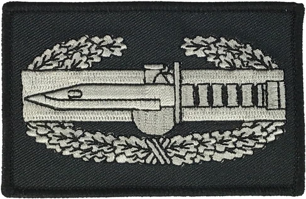 HNPUS Army Combat Action Badge Patch - Silver and Black - Veteran Owned Business.
