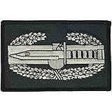 HNPUS Army Combat Action Badge Patch - Silver and Black - Veteran Owned Business.