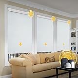 Motorized Blinds with Remote, Grasscloth Fabric