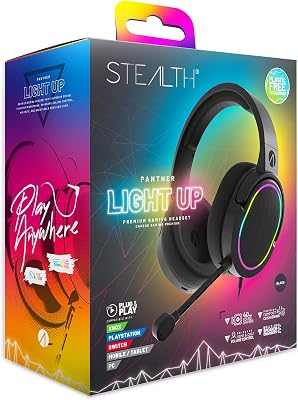 PANTHER LED Cuffie da Gaming premium - compatibili con XBOX, PS4/PS5, Switch, PC