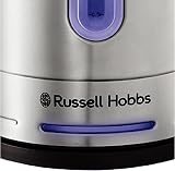 Russell Hobbs Electric Kettle 1.7L Quiet Boil Rapid Boil Brushed Steel view 3