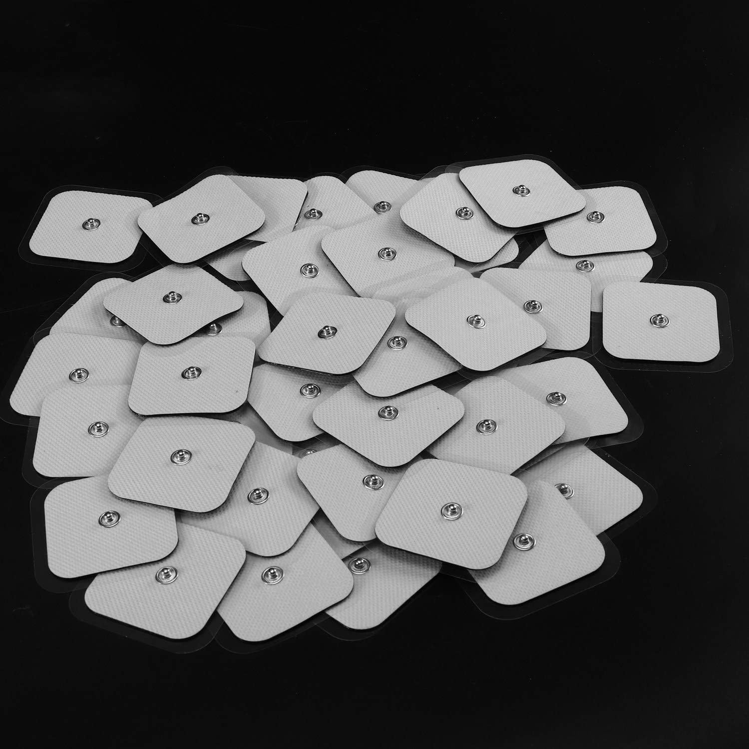Liseng 50Pcs Tens Electrodes Electrode Pad for Self Adhesive Electrode