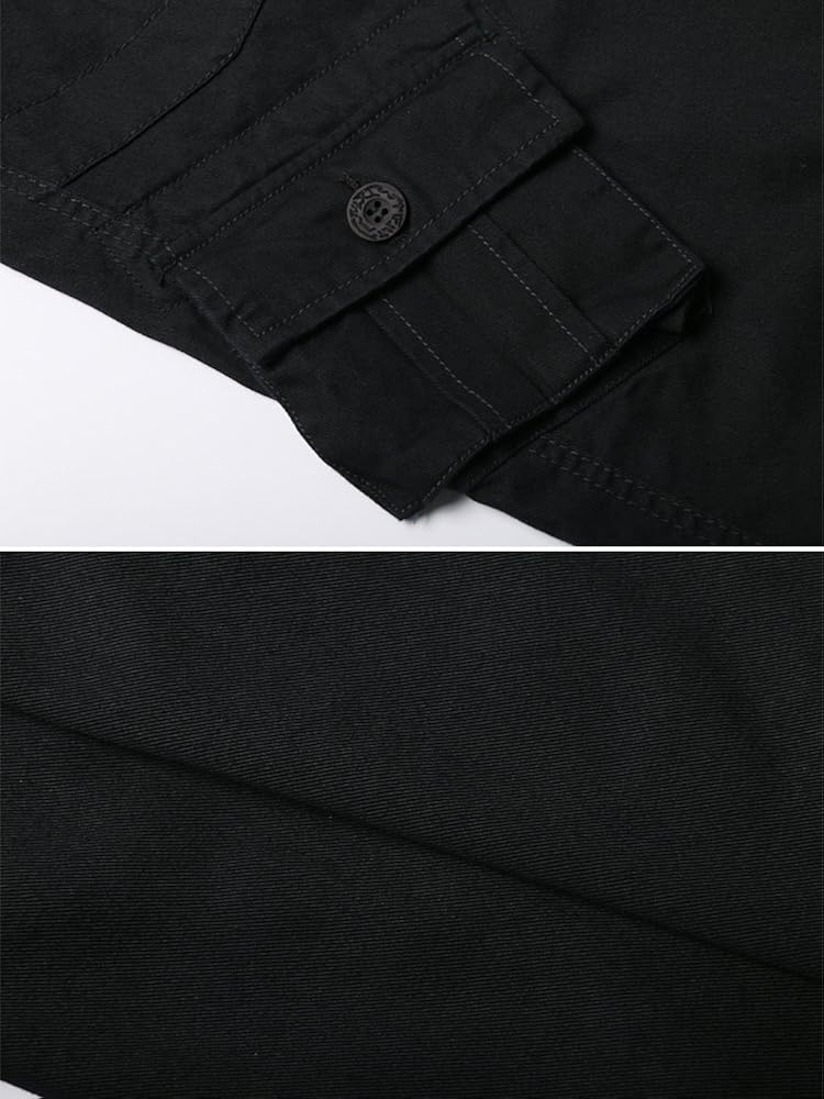 OCHENTA Men's Casual Military Cargo Pants, 8 Pockets Work Combat Outdoor Trousers at  Men’s Clothing store