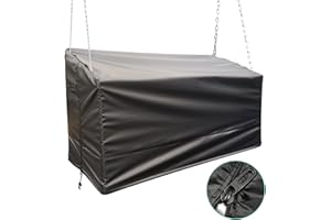 WEIMELL Porch Swing Cover Waterproof 56 inch Zipper not Easily Broken,Outdoor Swing Cover Hanging Swing Bench Cover Swing Covers for Outdoor Furniture(56x25x32Inch)