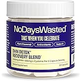No Days Wasted DHM Detox, 30 Capsules (15 Servings) - Jar - Take During Evening for Better Next Day and Recovery