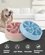 LOS ANDES Slow Feeder Dog Bowl 2.5 Cup Flower Design BPA Free view 4