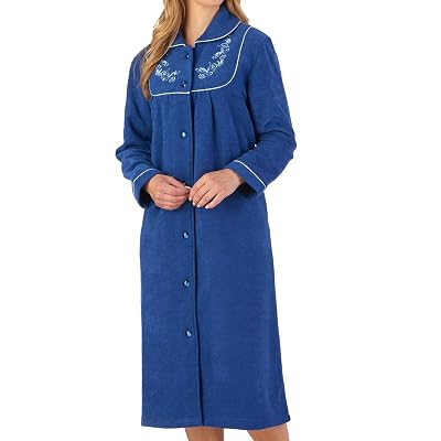 Slenderella Womens Button Up Dressing Gown Soft Puerto Rico | Ubuy