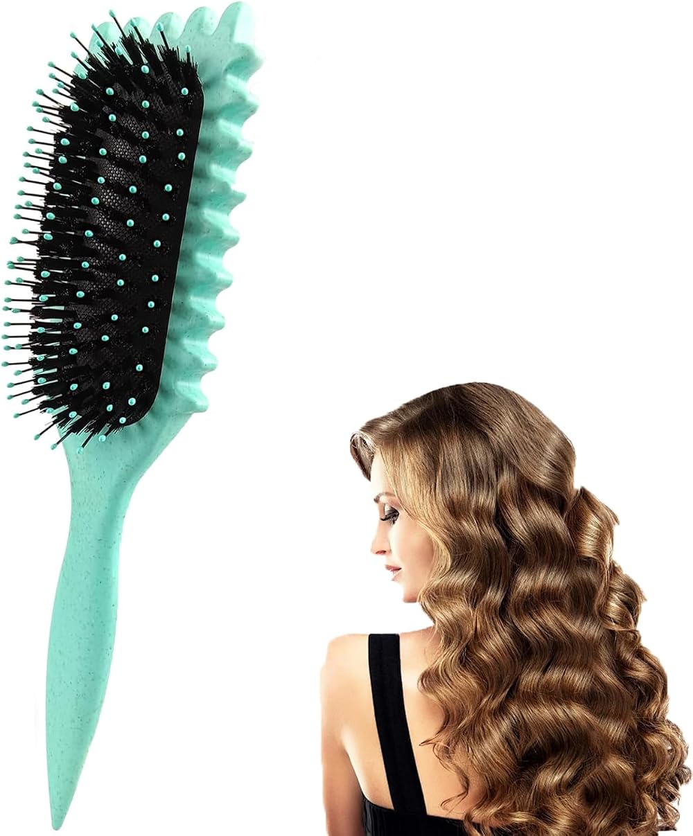 BRITECO Curl Defining Brush for Curly Hair Easy Detangling Define Styling