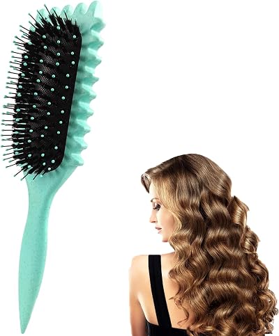BRITECO Curl Defining Brush for Curly Hair Easy Detangling Define Styling
