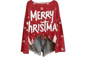 COTECRAM Sweaters for Women 2025 Trendy Graphic Print Long Sleeve Crew Neck Knitted Pullover Fall Casual Loose Fit Tunic Tops