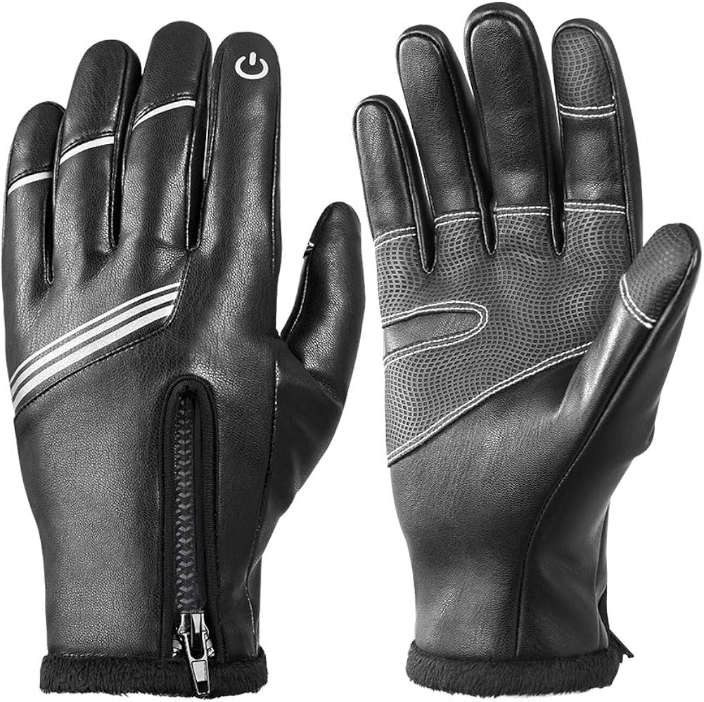 Gants Vélo Hiver Tactiles - Coupe-vent, Imperméables, Antidérapants - Homme Et Femme - 13