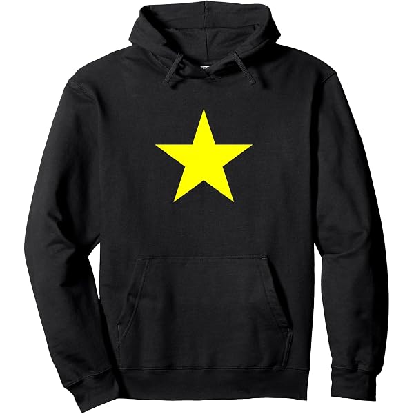 Amazon.com: Yellow Star on Multiple Colors Pullover Hoodie